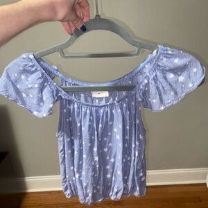 Off the shoulder crop top